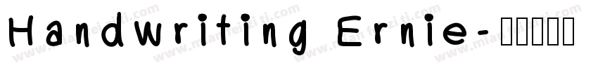 Handwriting Ernie字体转换